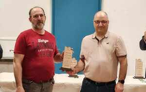 Remise des Trophées d'honneur pour Pascal et Sébastien.