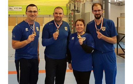 4 archers Vésuliens pour 4 Podiums. Compétition Besançon 13.01.2019