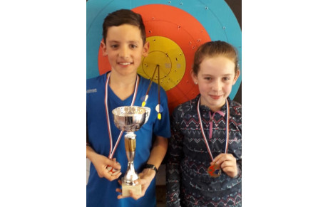 Louis et Cléa sur le podium à Gray