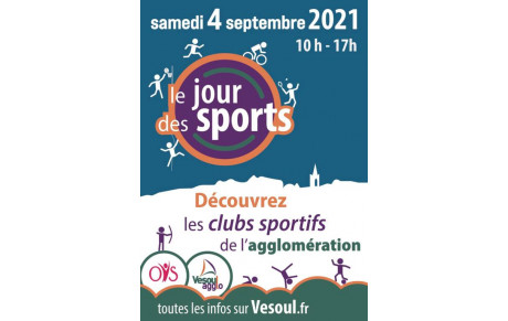 Le jour des sports, samedi 4 Septembre 2021