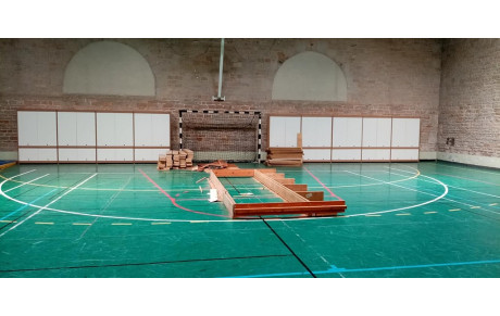 Deuxième mur salle terminé, équipé pour les prochains entrainements en salle.