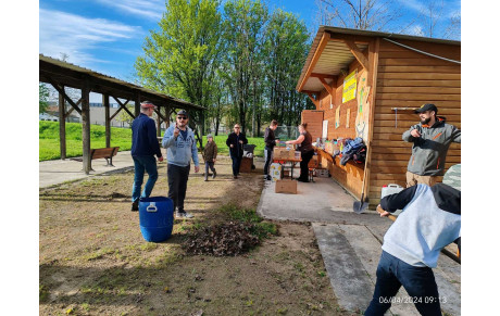 Préparation du pas de tir Michel Thuault au lac, le 6 avril 2024
