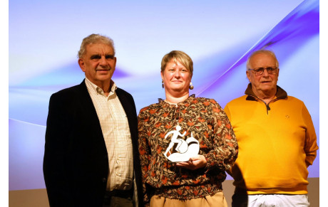 Bérengère Sauget récompensé à la soirée des sportifs, Vesoul le 28 novembre 2025.